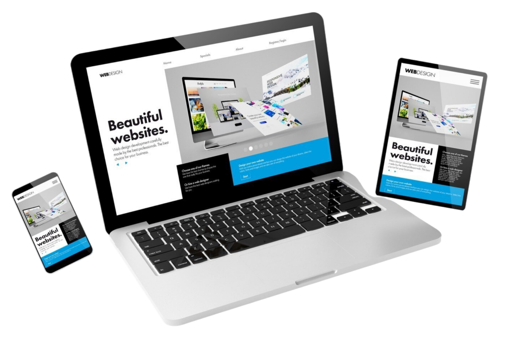 Custom website development services for businesses, optimized for speed and SEO